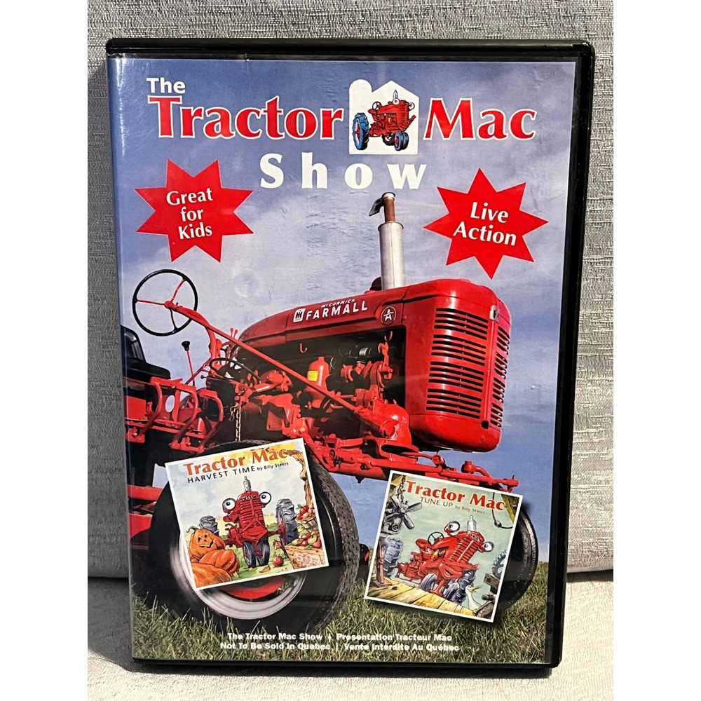The Tractor Mac Show DVD Billy Steers Farmall Case IH Farm Kids Live Action 2013